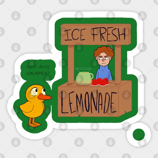 Got Any Grapes // Ice Fresh Lemonade Sticker by Holy Beans